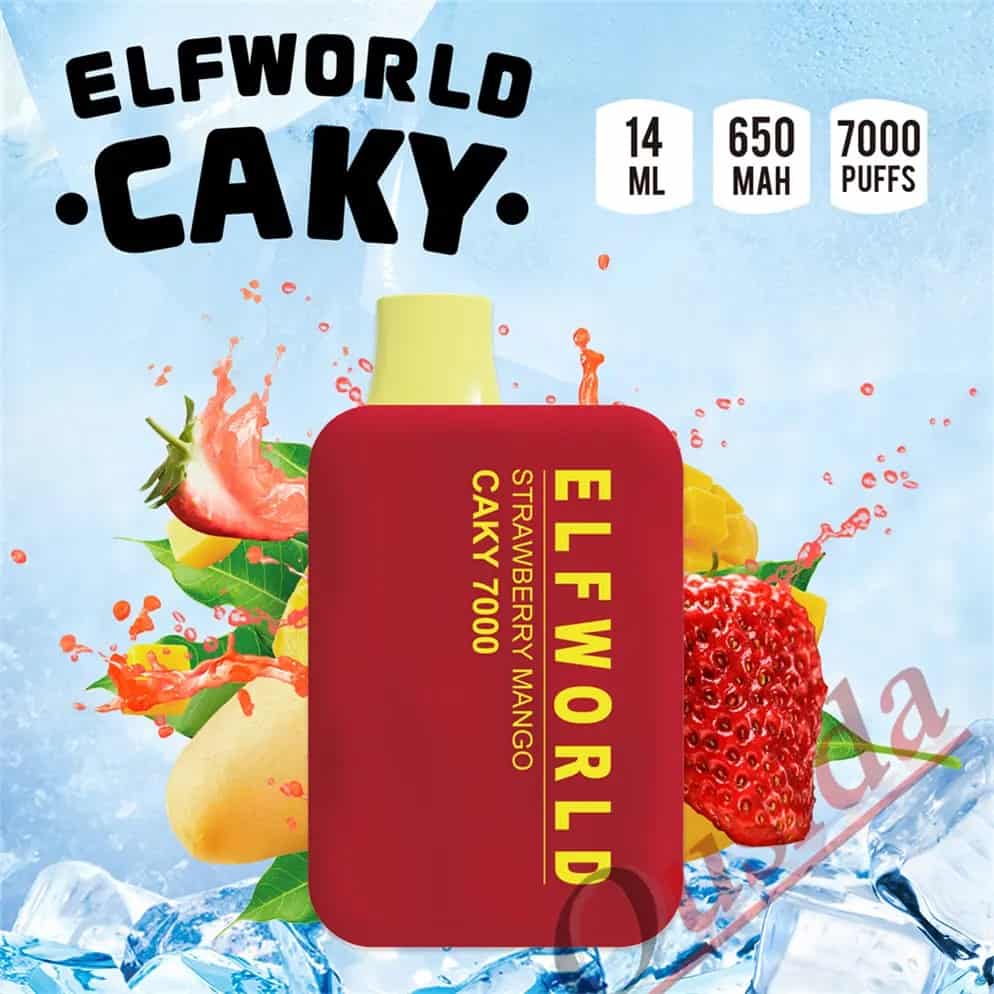 Elfworld Caky Strawberry Mango (7000 Puffs)