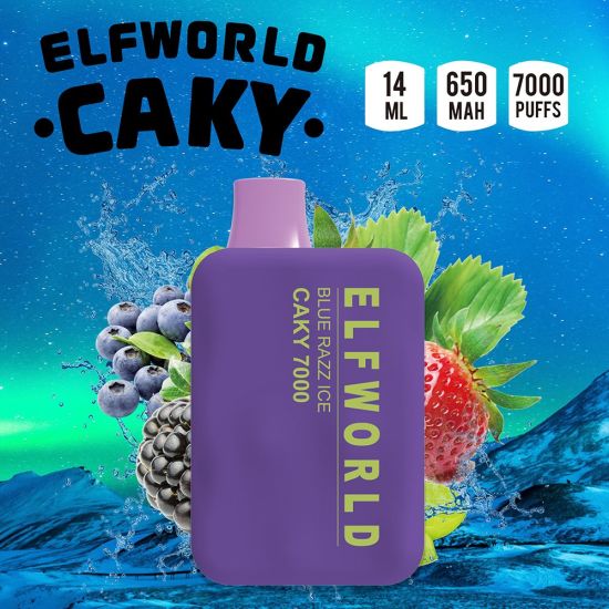 Elfworld Caky Blue Razz Ice (7000 Puffs)