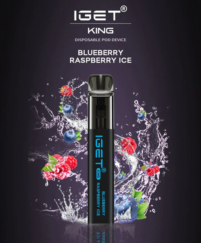 IGET King Vape - Blueberry Raspberry Ice (2600 Puffs)