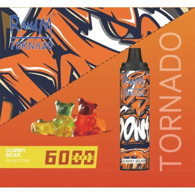 Tornado R&M Disposable Gummy Bear (6000 Puffs)