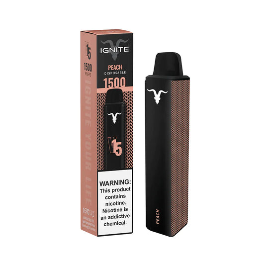 Ignite V15 Vape Pen Peach (1500 Puffs)