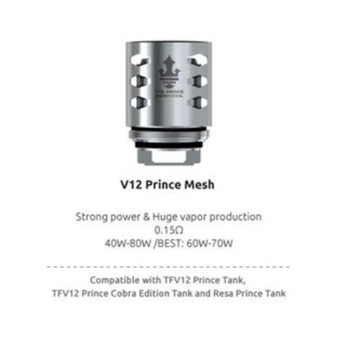 SMOK V12 Price/RBA Replacement Coils ( All Resistance )