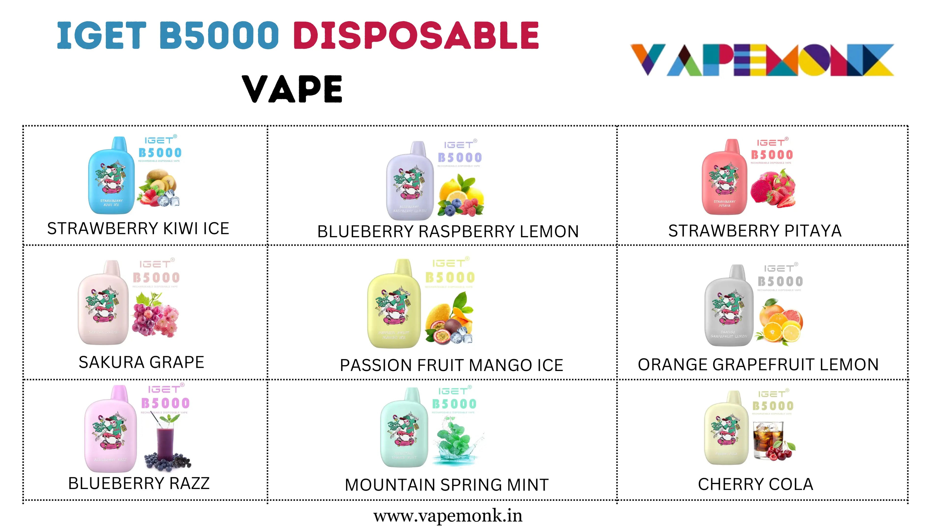 IGET B5000 Disposable Vape 
