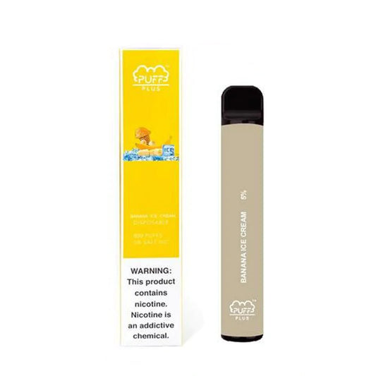 Puff Plus Banana Ice Cream (800 Puffs)