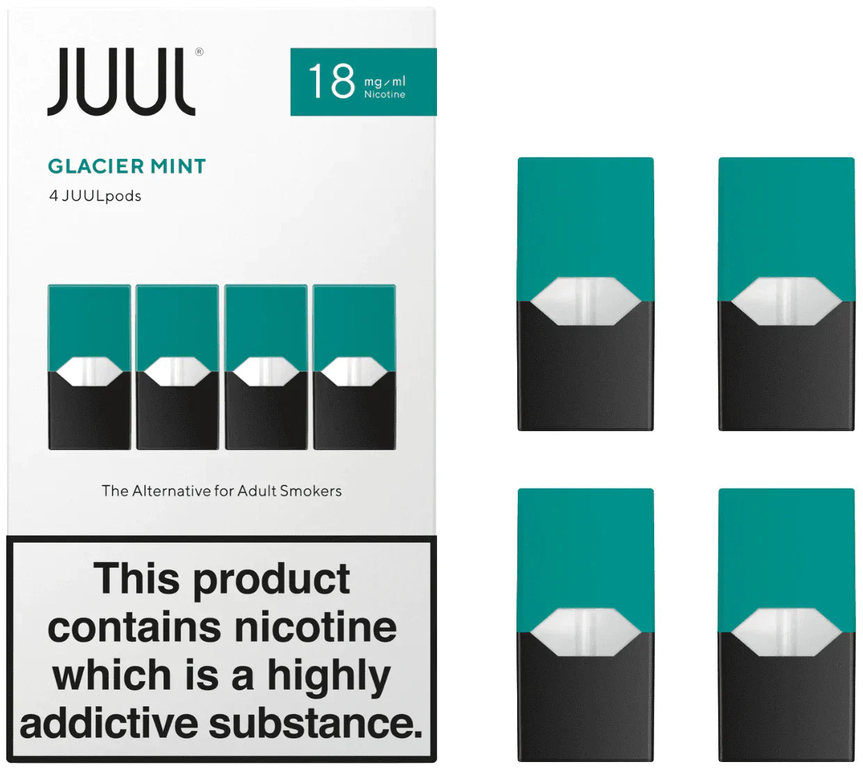 Juul Pods Glacier Mint 1.8%VapeMonk