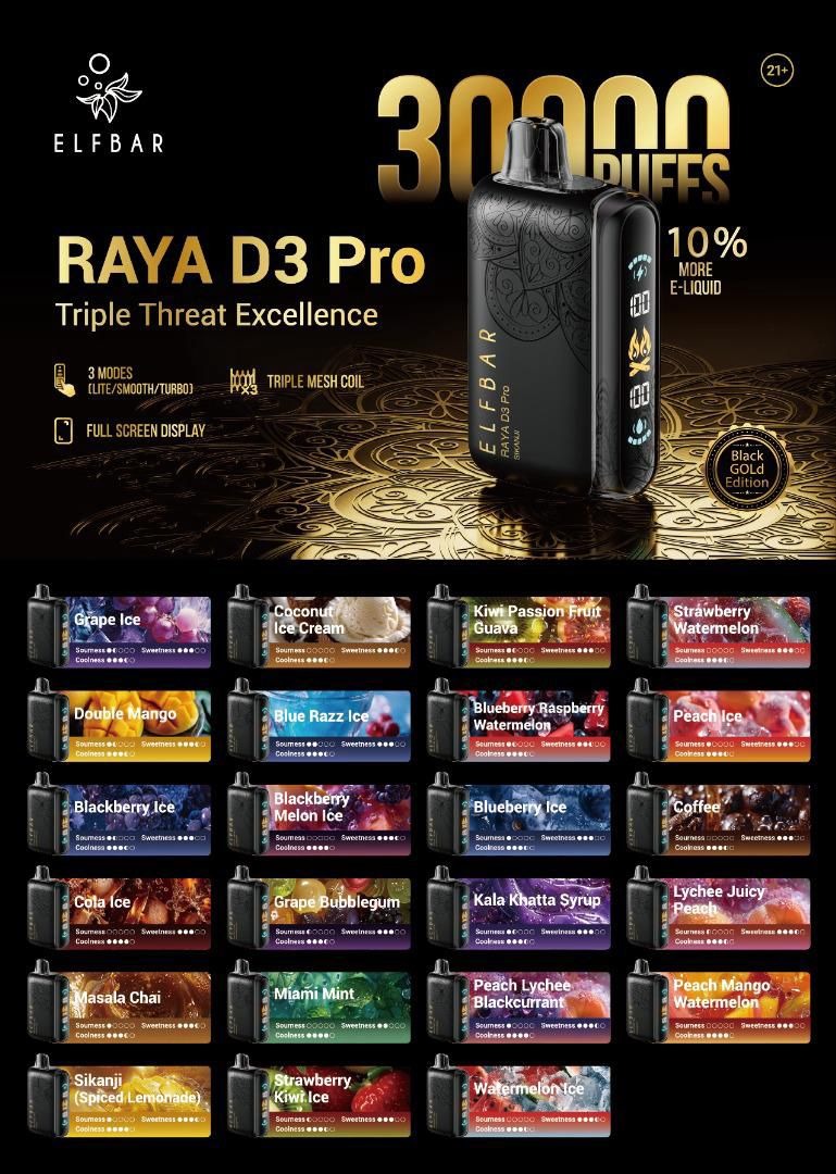 ELF BAR RAYA D3 PRO 30K