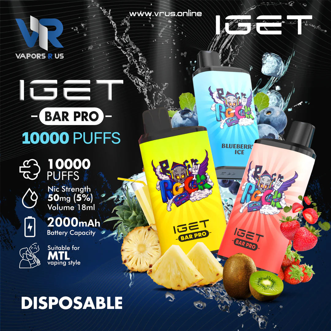 IGET BAR PRO Disposable Pod Device 10000 PUFFS VapeMonk