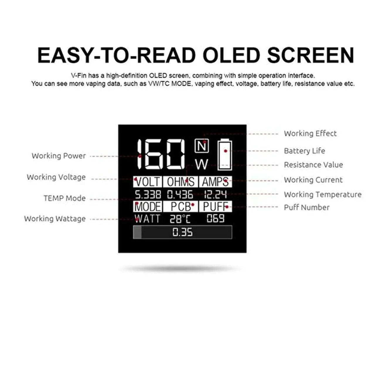 SMOK V-Fin 160W Vape Starter Kit