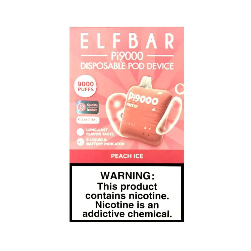 ELF BAR Pi9000 - Peach Ice (9000 Puffs)VapeMonk
