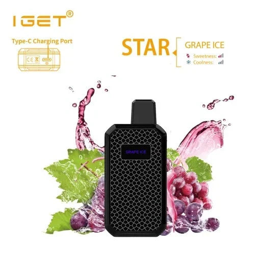IGET Star - Grape Ice (7000 Puffs)VapeMonk